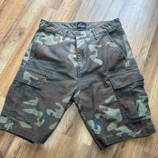 Levi Strauss Co. Signature Men's Camo Cargo Shorts Cotton Canvas 10" Inseam