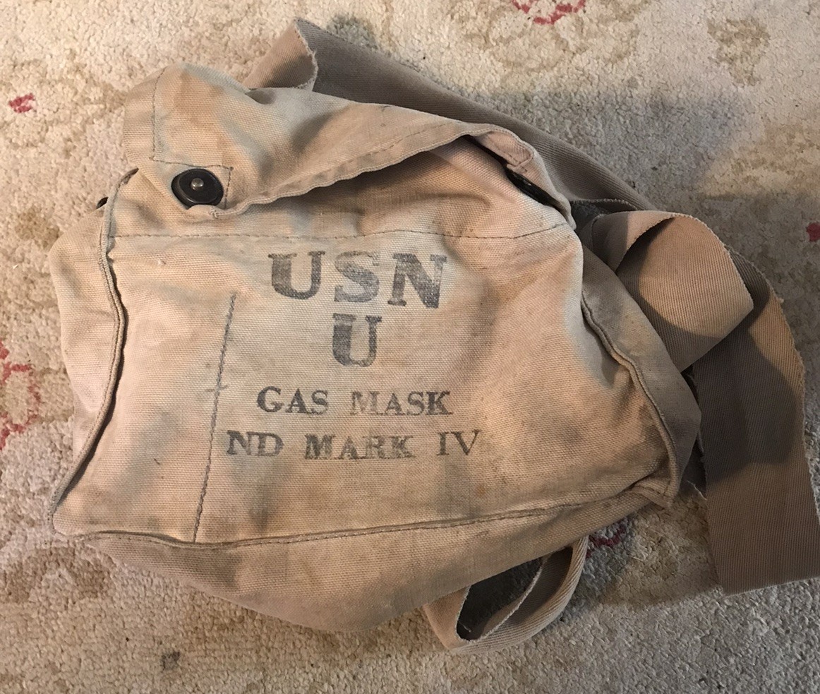 USN US Navy Military Canvas Gas Mask Bag ND Mark IV | eBay