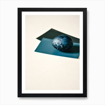 Erde Ei Kunstdruck gerahmt Wandbild Poster Leinwanddruck Bild