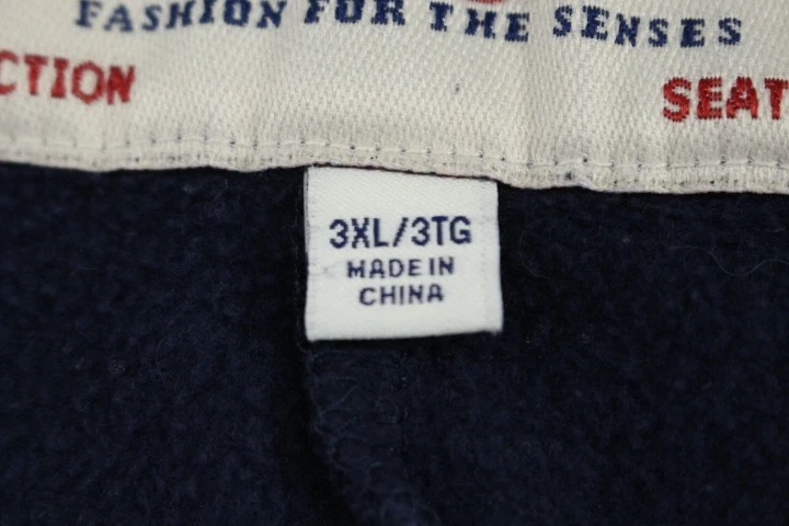 Calça de moletom atlética True Religion jogger masculina 3XL azul bordada cônica - Imagem 4 de 4