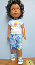 Best Friends Forever Shorts Set made to fit 14.5" Wellie Wishers dolls