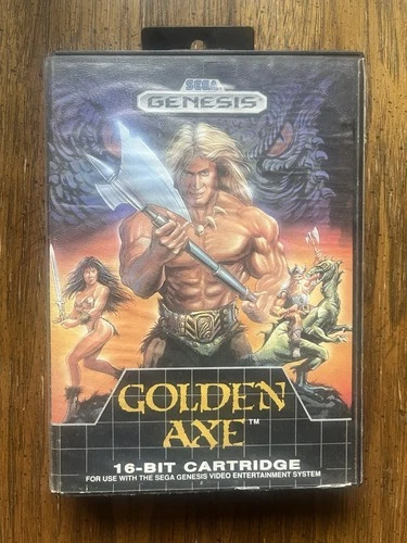 Golden Axe Sega Genesis CiB 1989 Official Authentic Arcade Action Vintage Retro