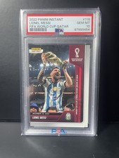 LIONEL MESSI 2022 PANINI INSTANT FIFA WORLD CUP CROWN 1/22081 PSA 10 Q1042
