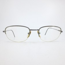 Sferoflex 2078 268 Gunmetal Gray Semi Rimless Oval Eyeglasses Frames Italy 53-20