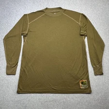 Peckham FROG Shirt Mens Large Coyote Brown Flame Resistant Military USMC FR XGO