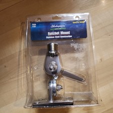 Shakespeare 4187 Stainless Steel 4-Way Marine Ratchet Mount 1"-14 Thread
