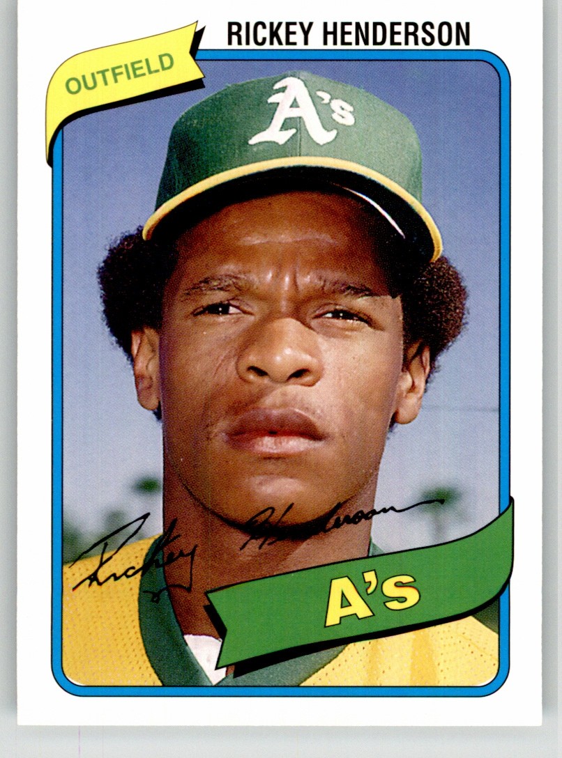 Rickey Henderson 2006 Topps Rookie of the Week 21 Oakland Athletics