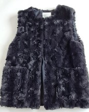 Kunstfell Weste ZARA schwarz Gr. XS Neu