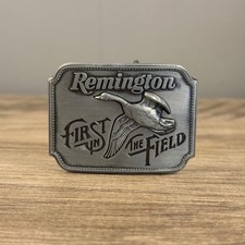 Remington First in the Field Belt Buckle 1980 Canada Goose MADE IN USA