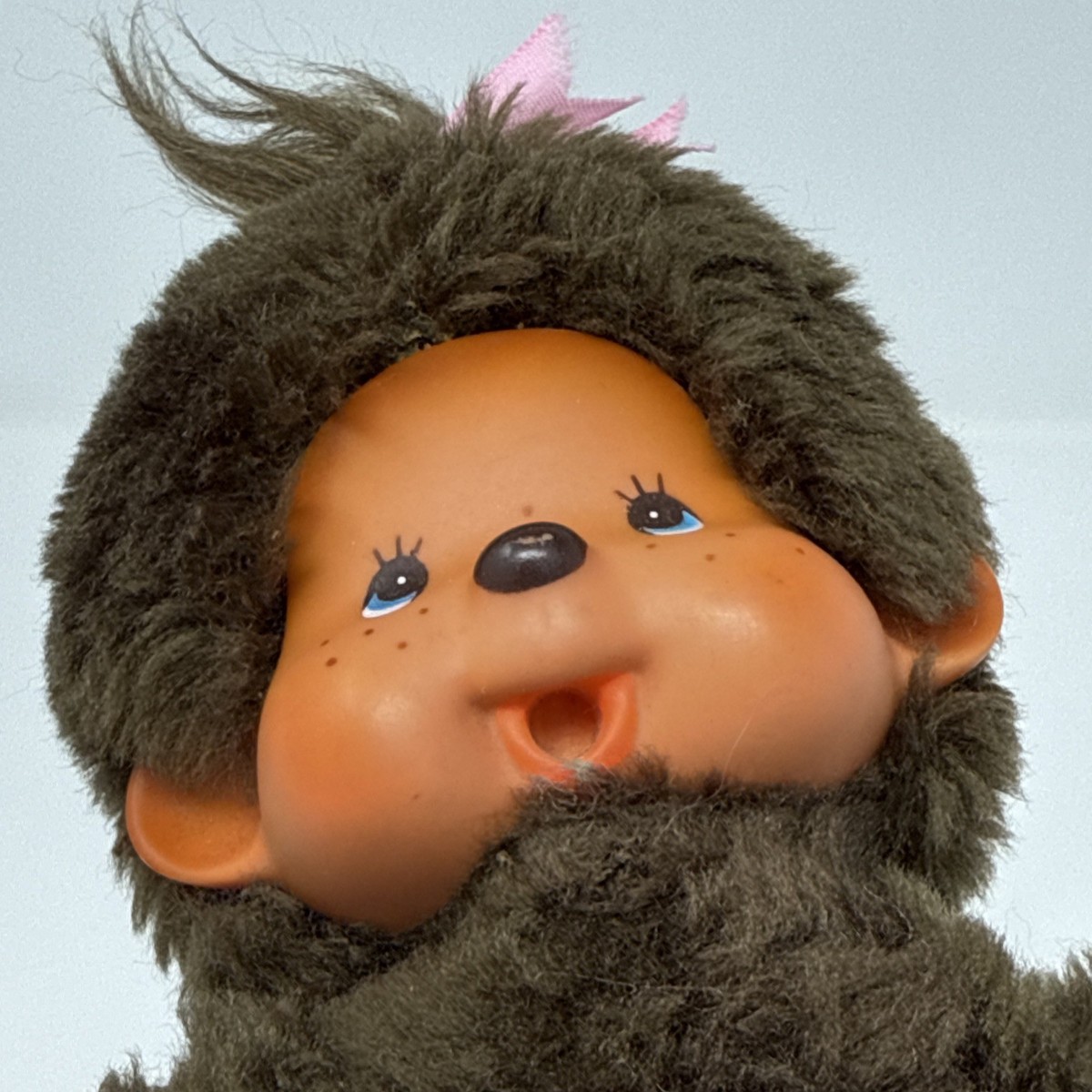 Vintage Monchhichi Girl Doll 1974 Sekiguchi 8