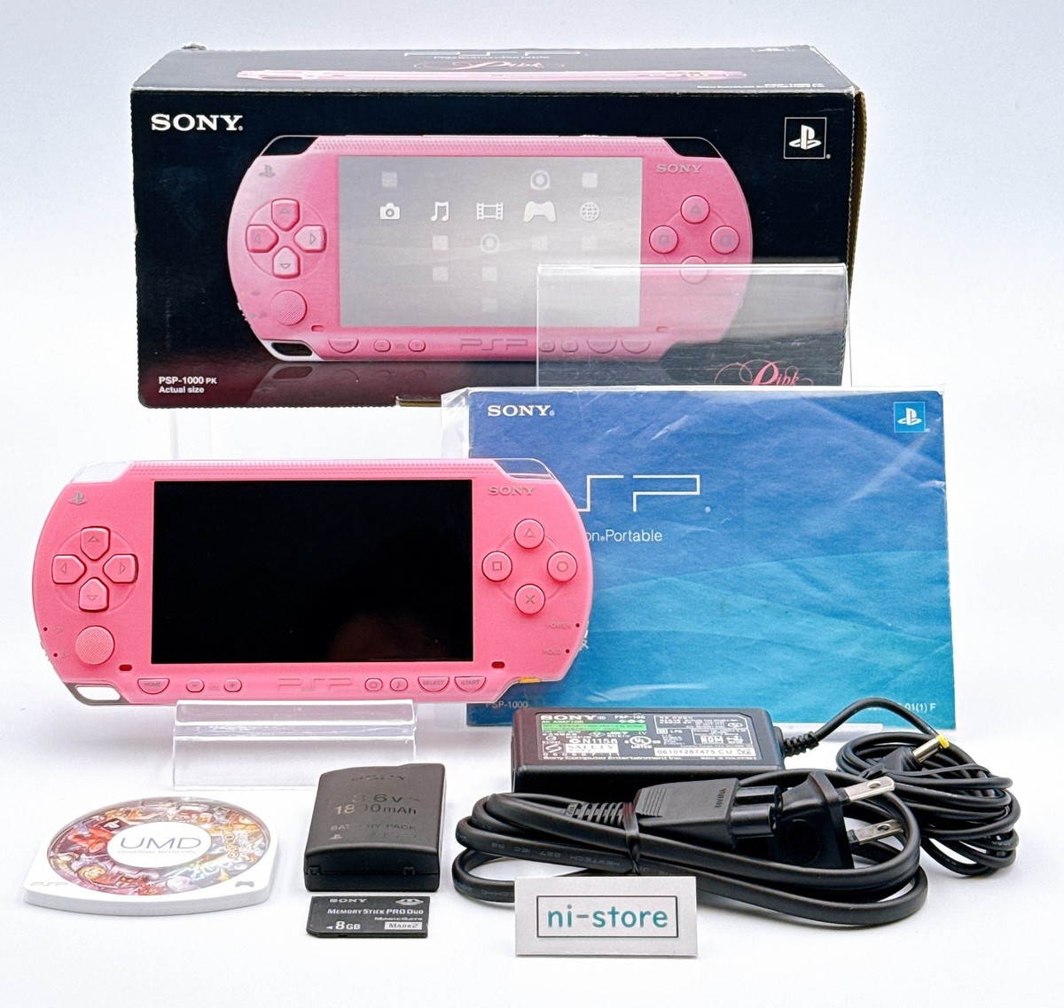PlayStation Portable - ソニー　PSP1000 ピンク　美品　プレイステーションポータブル　ゲーム機 Sony PSP-1000 Console Pink in Box Region free w/Ghosts 'n Goblins