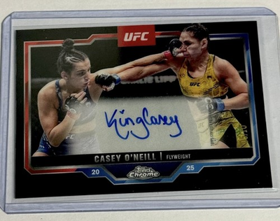 #ad #ad Topps Chrome UFC Casey O#x27;Neill Autograph Black Refractor 10 $500.00