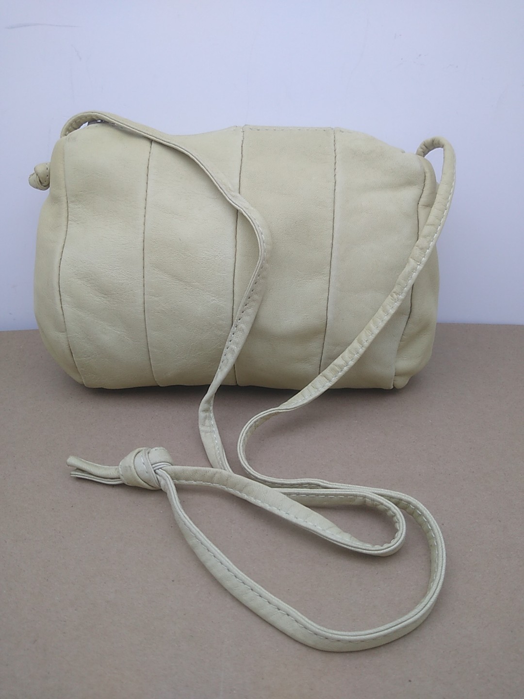 Small Soft Leather Patchwork Shoulder Bag Purse N… - image 1