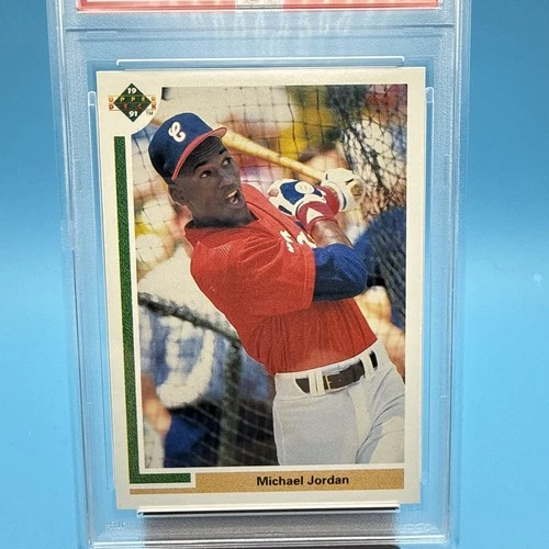 1991 UPPER DECK #SP1 MICHAEL JORDAN Baseball RC card PSA 6 ex-mint Bulls HOF