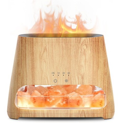 2-in-1 Ultrasonic Essential Oil Diffuser & Himalayan Salt Lamp, Aromatherapy ...