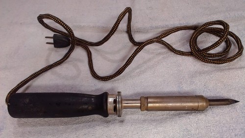 Vintage American Beauty 3138 Soldering Iron 100W Cloth Cord USA Untested