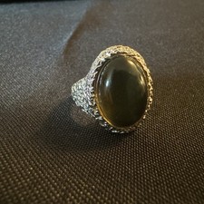 Vintage Silver Moonstone Ring Sz 7
