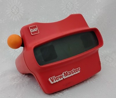 Vintage Orange Lever GAF View-Master Red 3D Viewer Toy Stereoscope