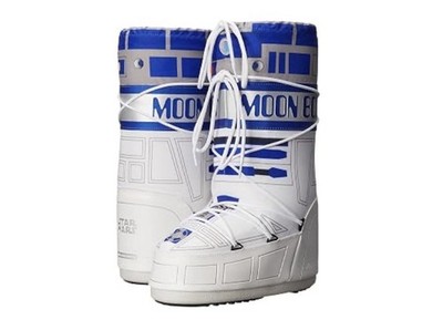 Moon Boot Star Wars R2-D2 Lace-Up Lined Snow Boots White/Blue/Silver EU 39/41