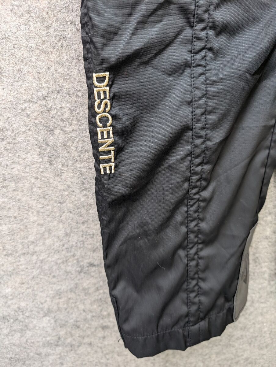 Descente Pants Mens 30 Black Full Side Zip Insulated Ski Descente Pants Mens 30 Black Full Side Zip Insulated Ski
