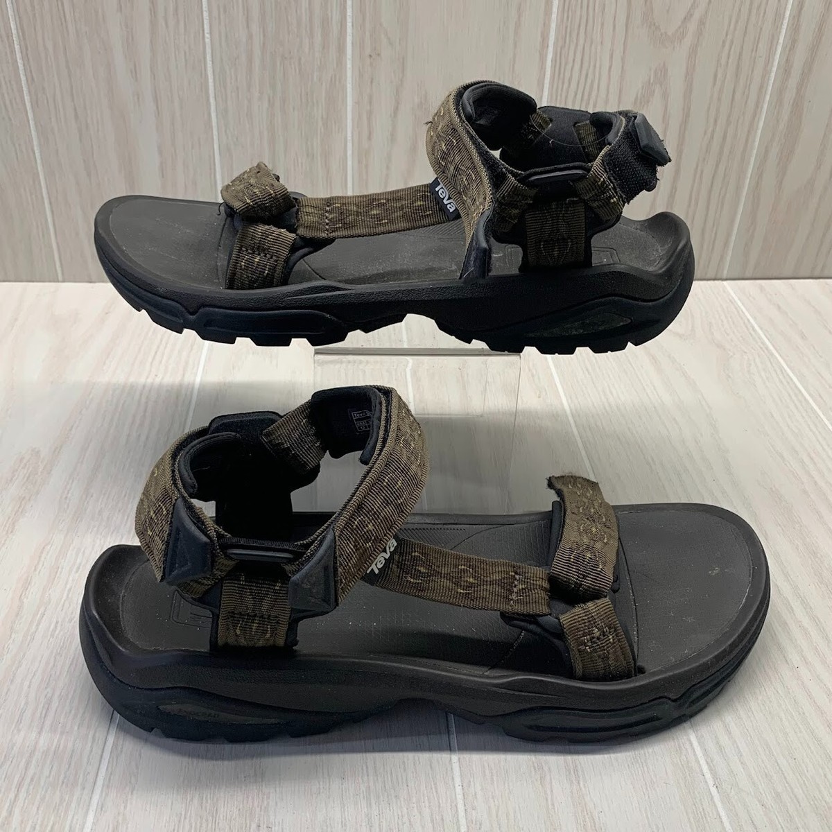 Teva Hurricane XLT Trail Hiking Sport Sandals Green Men display picture 1