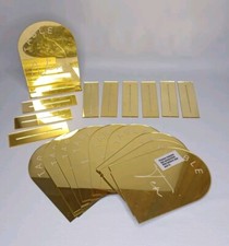 Gold Mirror Plastic Arched Table Numbers Wedding 1 - 10 Table Number 5" x 7"