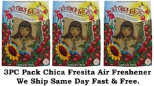 LA CHICA FRESITA Car Air Freshener Deodorant Strawberry Fresa Aromatiza 3PC Pack
