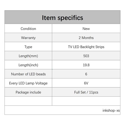 Kit Tiras Led Compatibles Con: Hisense 50h7gb1 (10pzs) | Meses Sin Interés - Foto 12