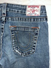 vintage Y2K True Religion Johnny MADE IN USA jeans womens 29 30 32 straight leg