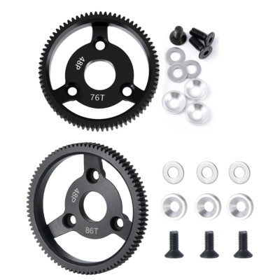Lot De 5 Engrenages 48P 76T 83T 86T 90T Pour RC Traxxas Slash 2WD Bandit Rustler Stampede – Pièces De Rechange Solides Et Durables