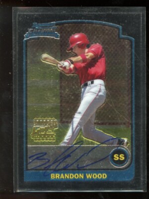 AUTO SIGNED CARD #BDP170 BRANDON WOOD ANGELS MINT A01232