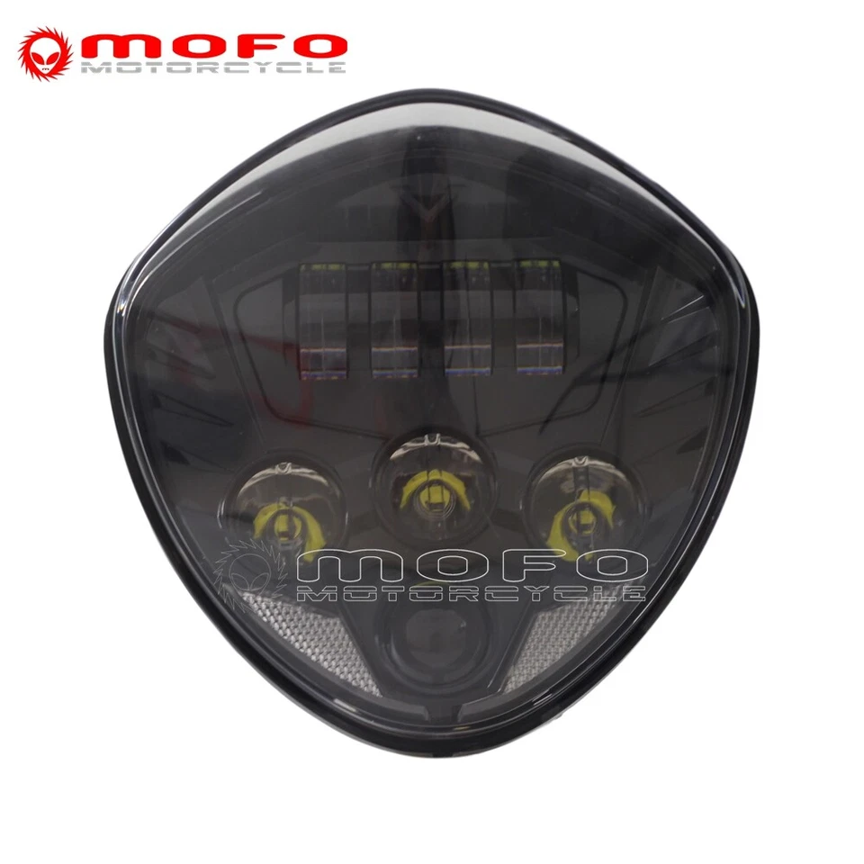 Lámpara de faro LED negra para motocicleta Victory Cross Country Cruisers 2007-2016 Foto 2 de 4