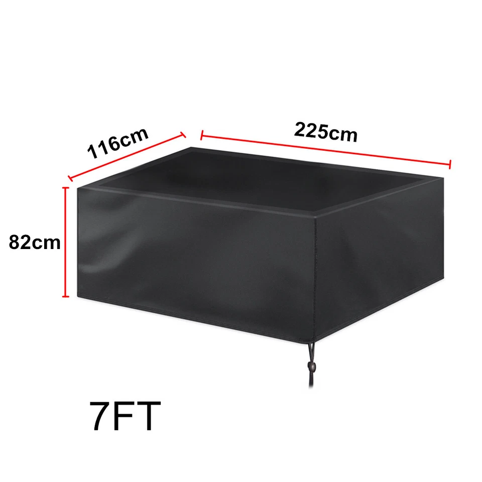 7/8/9FT Outdoor Pool Snooker Billiard Table Cover Polyester Waterproof Dust Cap