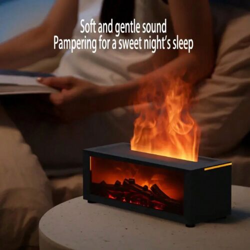 1pc, USB-Powered Simulated Flame Aroma Diffuser, Long-Lasting Humidifier-Limited