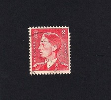 1952 Król Belgii Baudouin 2f znaczek pocztowy (D3)