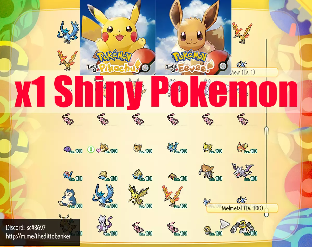 Pokemon Let's Go Pikachu & Eevee ✨ SHINY ✨6 IV MEGA Gengar FAST