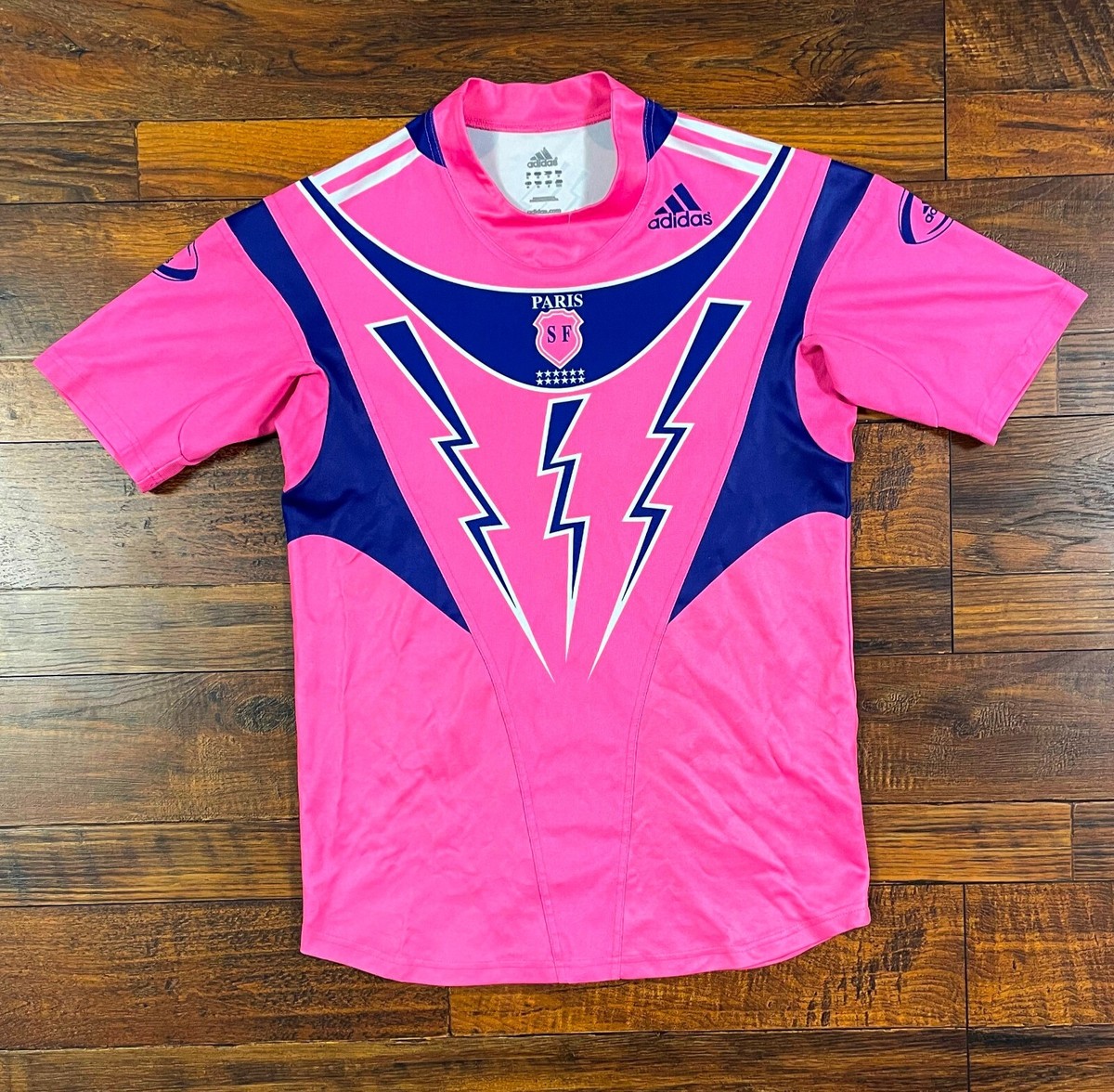 STADE FRANCAIS PARIS 2005 PINK RUGBY UNION SHIRT FRANCE MAILLOT JERSEY SIZE  M