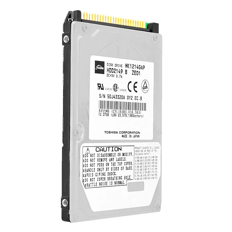Toshiba MK1214GAP Hard Drive 12GB ATA/IDE 4200RPM 2.5" Inch - Image 4 of 4