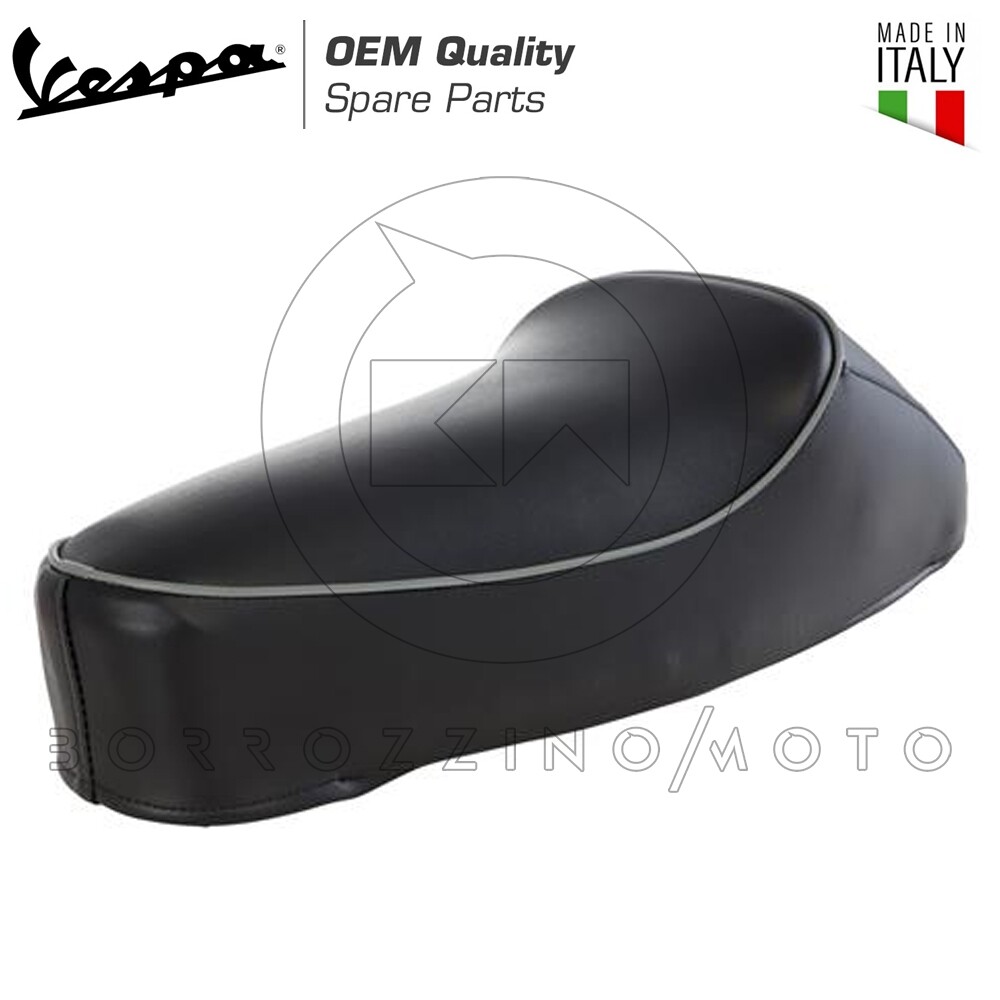 Sella Monoposto Vespa 50 R/L/N/Special Con Gobba E Alloggiamento Targa – Ricambio Originale Stile Piaggio SD