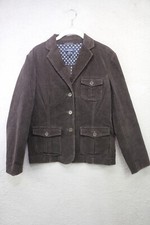 Land's End Women's Brown Corduroy Blazer-Pockets-Size 8-Three Buttons-Business