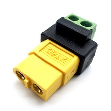 XT60 Female to Terminal Adapter Solderless Charging Connector FPV LiPo Battery