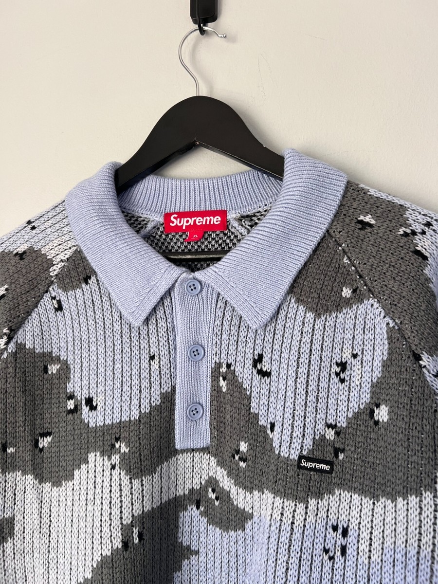 Supreme Small Box Logo Sweater - Size XL - Blue Camo - NEW Supreme Small Box Logo Sweater - Size XL - Blue Camo - NEW