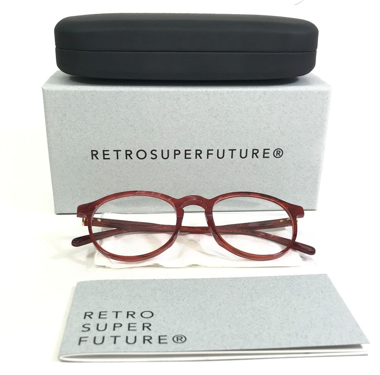 RETROSUPERFUTURE Eyeglasses Frames Numero 01 9VV/0/P6/T Pietra Rosso 50-20-145