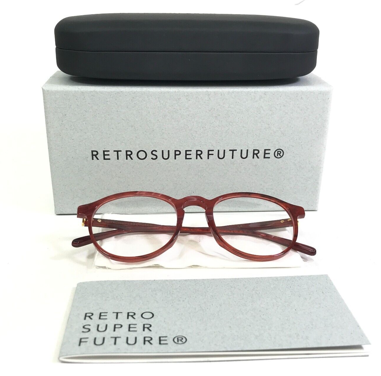 RETROSUPERFUTURE Eyeglasses Frames Numero 01 9VV/0/P6/T Pietra Rosso 50-20-145