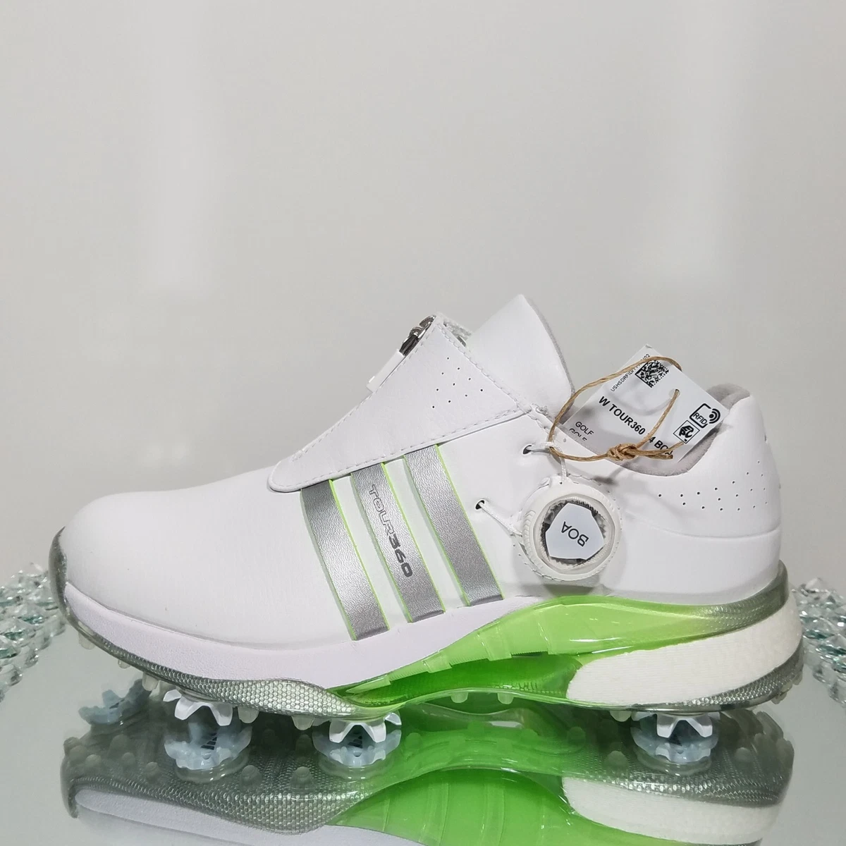 Adidas Tour 360 24 Golf White Silver Metallic W for sale | eBay