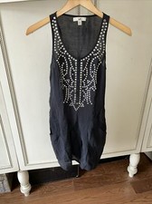 Ya Embellished Black Little Mini Dress S