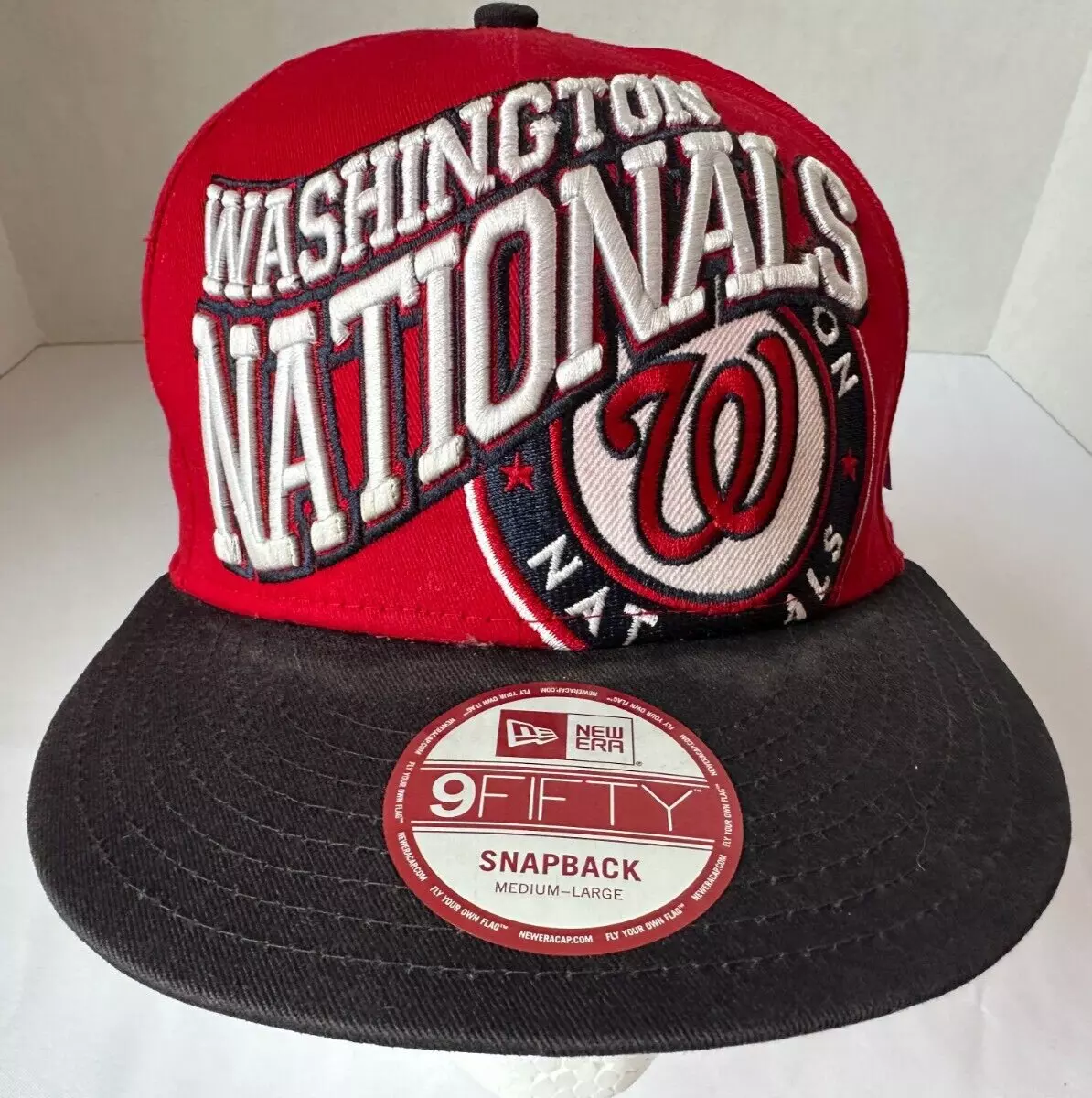 New Era Washington Nationals Basic 9FIFTY Snapback Cap - Red/White - One Size