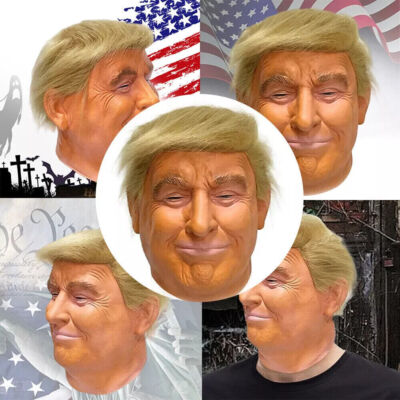 Trump Latex Vollkopf Maske Weihnachten Kostüm Party Donald Trump Präsident
