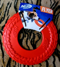 Nerf Dog Flyer Frisbee Red New  10" various patterns