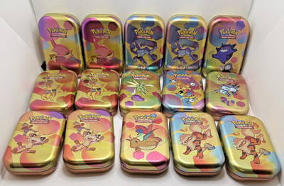 EMPTY Pokemon 151 Tin Set Of 15 - Including ART and COINS [NO PACKS!] Costco